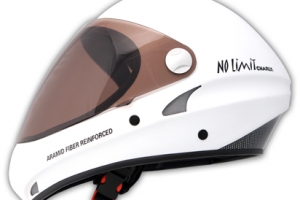 Charly No limit white with clear visor